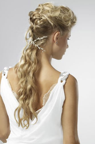 Coafura greceasca pentru mirese, Foto: chicweddinghairstyles.com