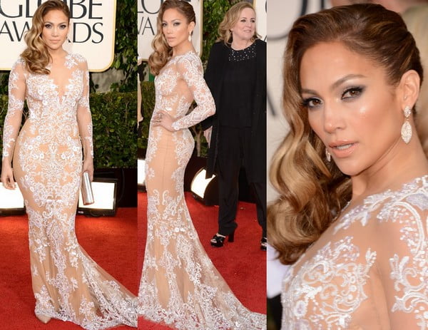 Jennifer Lopez poarta o frumoase rochie creata de designerul Zuhair Murad, Foto: fashionncare.com 