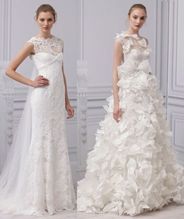 Rochie de mireasa realizate de Monique Lhuillier, Rochie de mireasa realizate de Monique Lhuillier, Foto: beautyandthedirt.com