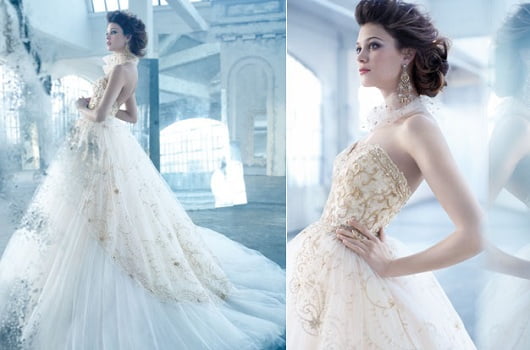 Rochie eleganta Lazaro, Foto: bridalwave.tv 