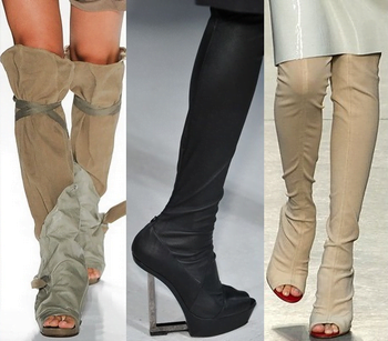 Cizme elegante pentru femei, marca Nicolae K, Gareth Pugh, Thakoon, Foto: springsummerfashiontrends.com