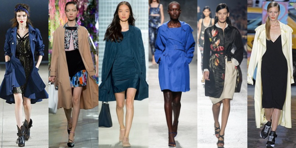 Pardesie de dama la moda in anul 2014, colectia Alexis Mabille, Christian Dior, Lacoste, Felipe Oliveira Baptista, Dries Van Noten, DKNY, Foto: springsummerfashiontrends.com