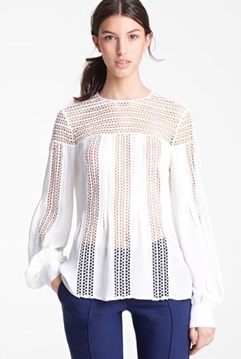 Bluză din mătase, creație Oscar de la Renta, Foto: lyst.com