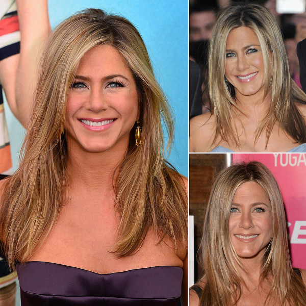 Coafură la Jennifer Aniston, predomină șuvițele blonde de păr, Foto: popsugar.com.au