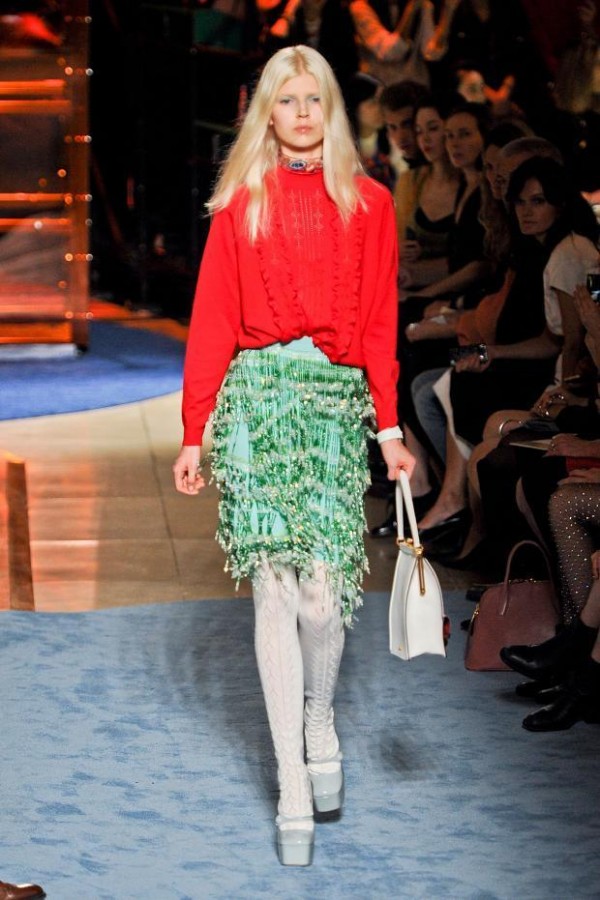 Fustă cu franjuri, creție Miu Miu, Foto: paperblog.fr