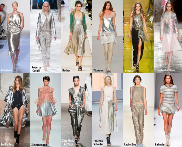 Texturi metalizate argintii la modă în 2014, Foto: frillsandthrills.blogspot.ro