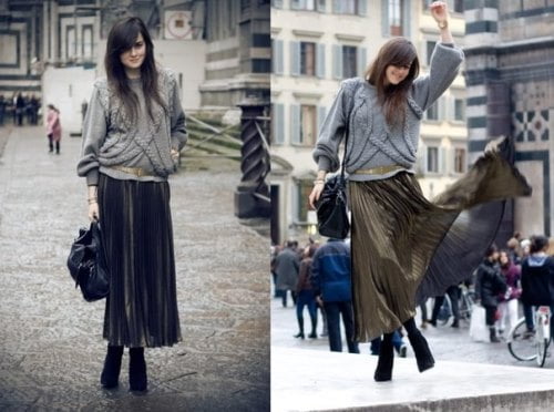Fuste plisate la modă în 2014, Foto: fcollection.by