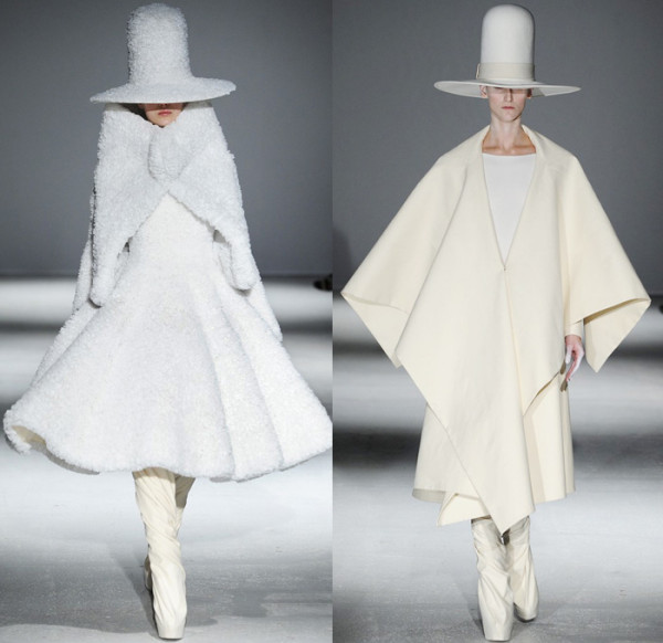 Pelerine la modă, colecția Gareth Pugh pentru toamna-iarna 2014-2015, Foto: denimjeansobserver.com