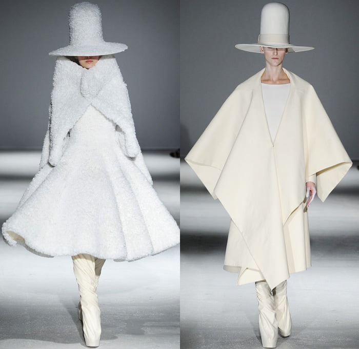 Pelerine la modă, colecția Gareth Pugh pentru toamna-iarna 2014-2015, Foto: denimjeansobserver.com