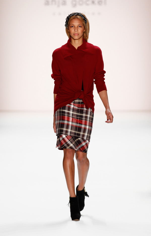 Fustă în carouri, Foto: wardrobelooks.com