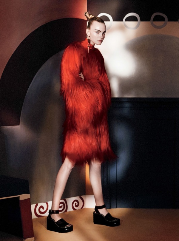 Haină de blană la modă în acest sezon, Foto: visualoptimism.blogspot.ro