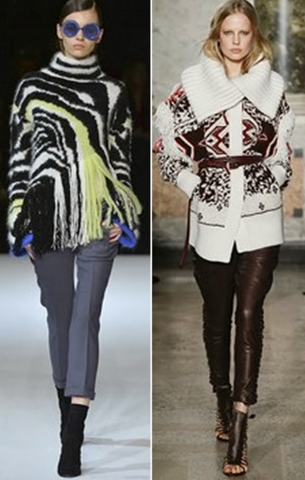 Modele de pantaloni în colecțiile Just Cavalli, Emilio Pucci, Foto: bellesavenuexo.blogspot.ro