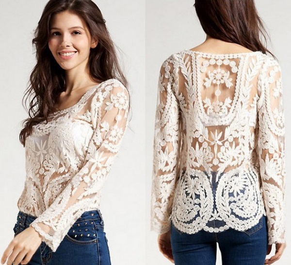 Bluză din dantelă, Foto: ebay.co.uk