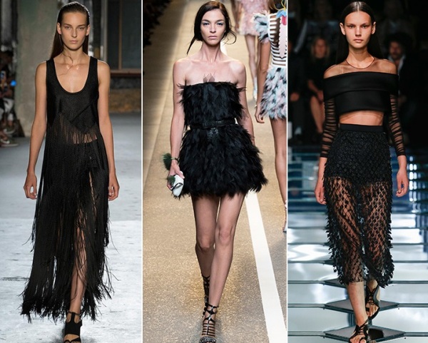 Moda cu franjuri în negru, Foto: daria-vais.ru