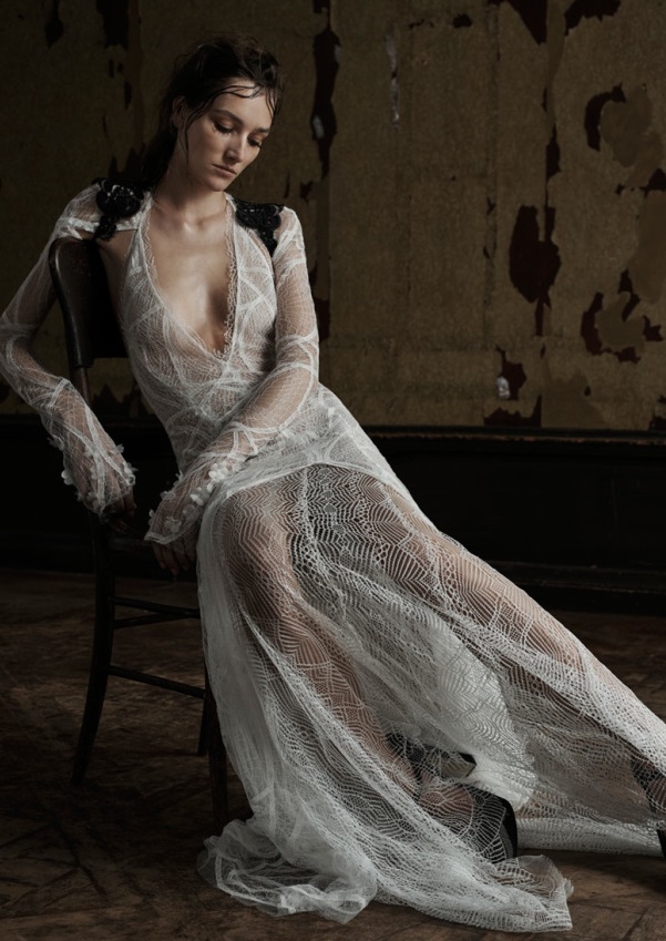Rochie de mireasă în colecția Vera Wang, Foto: elitemodelcopenhagen.wordpress.com