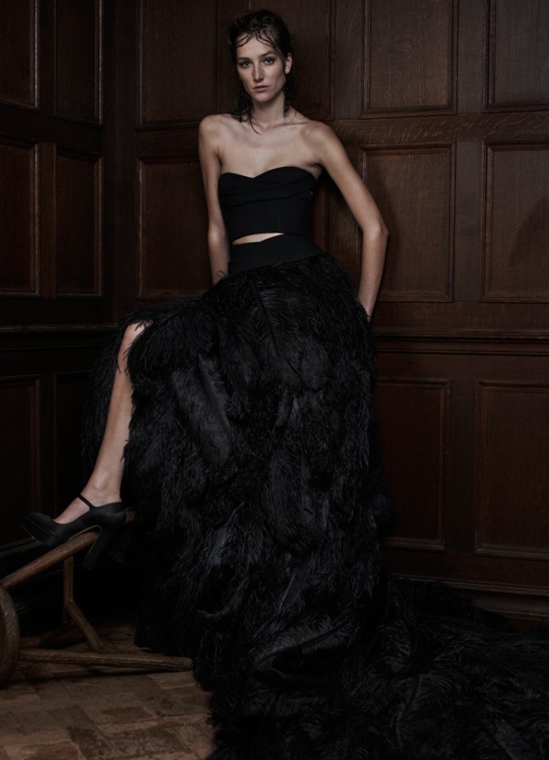 Rochie neagră pentru mireasă creată de Vera Wang, Foto: elitemodelcopenhagen.wordpress.com