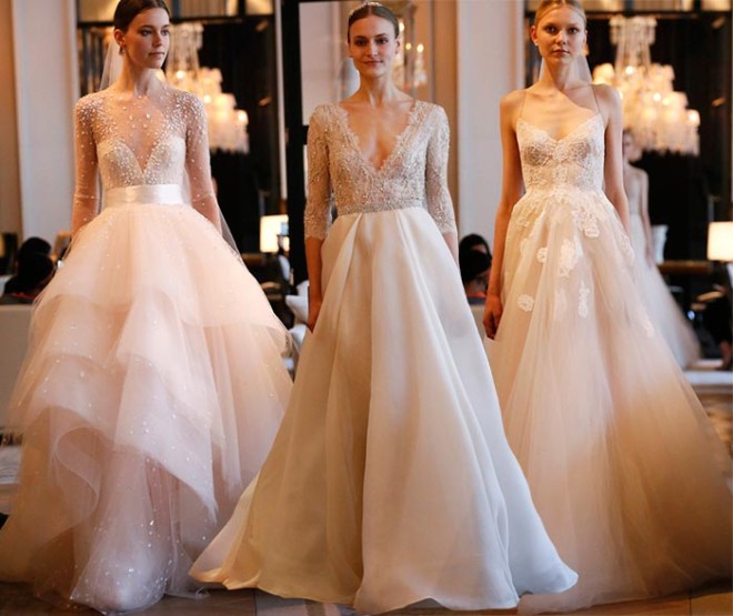 Rochii pentru mireasă, colecția Monique L'huillier Bridal, Foto: fashionisers.com