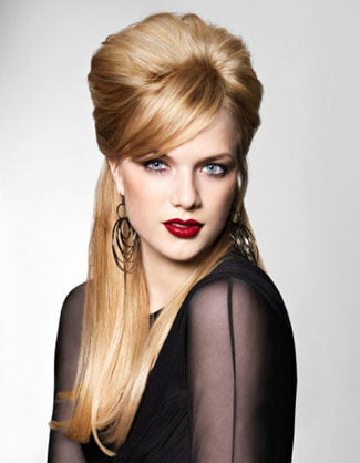 Coafură retro pentru păr blond, Foto: sunny-angel.ru
