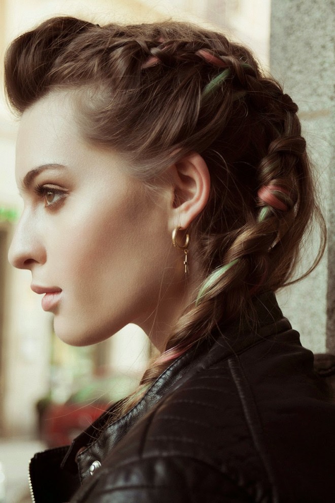 Coafura rock'n'roll cu împletituri, Foto: elite465.rssing.com