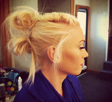 Coafură cu noduri la Gwen Stefani, Foto: worldaccordingtomaggie.com
