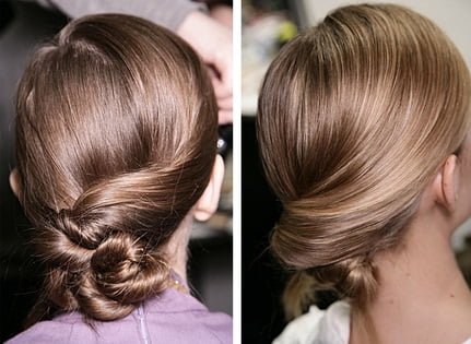 Mod elegant de prindere a părului în coc, Foto: onebiteblog.blogspot.ro