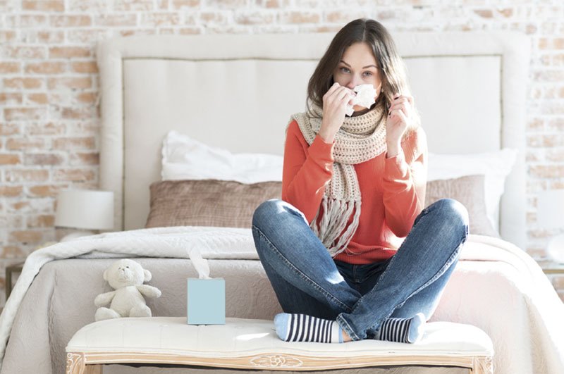 Fata cu probleme respiratorii